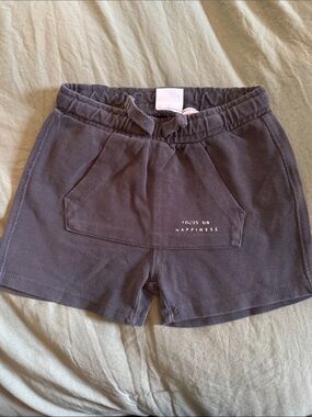 Zara Black Girls' Drawstring Athletic Shorts